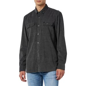 camel active Broken Corduroy-skjorta för män, svart, S camel active Broken Corduroy-skjorta för män, svart, S