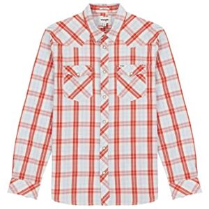 Wrangler herr Skjorta Western Skjorta Pulverblå , XXL Wrangler herr Skjorta Western Skjorta Pulverblå , XXL