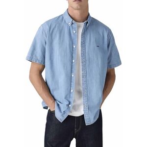 Levi's Kortärmad autentisk knapp skjorta för herr, Eli medium blå tvätt, L Levi's Kortärmad autentisk knapp skjorta för herr, Eli medium blå tvätt, L