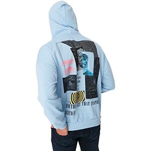 Trendyol MAN Cotton mix sweatshirt blå överdimensionerad S blå, BLÅ, S Trendyol MAN Cotton mix sweatshirt blå överdimensionerad S blå, BLÅ, S