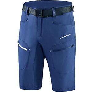 Black Crevice trekkingshorts herr I trekkingbyxor herr korta I herr utomhusshorts I vattenavvisande och snabbtorkande I hållbara och ventilerande vandringsshorts med fickor, Stål blå/vit, 52 SE Black Crevice trekkingshorts herr I trekkingbyxor herr korta I herr utomhusshorts I vattenavvisande och snabbtorkande I hållbara och ventilerande vandringsshorts med fickor, Stål blå/vit, 52 SE
