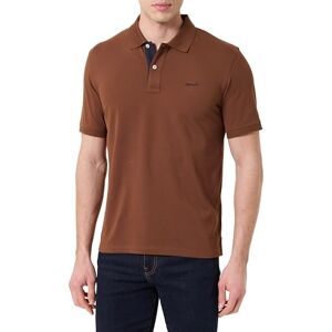 GANT REG Contrast Pique SS Polo, Mahogny brun, 3XL GANT REG Contrast Pique SS Polo, Mahogny brun, 3XL