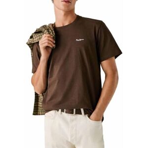 Pepe Jeans herr kontrast Connor t-shirt, brun (mörkbrun), S, Brun (mörkbrun), S Pepe Jeans herr kontrast Connor t-shirt, brun (mörkbrun), S, Brun (mörkbrun), S