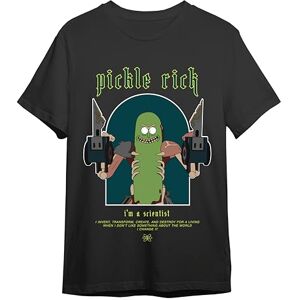 Comic Studio Rick & Morty T-shirt Officiell licensierad artikel, Pickle Rick, unisex, svart, L, svart, L Comic Studio Rick & Morty T-shirt Officiell licensierad artikel, Pickle Rick, unisex, svart, L, svart, L