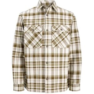 JACK & JONES Jprrayle Melange Check L/S Overshirt Sn, ALOE, XXL JACK & JONES Jprrayle Melange Check L/S Overshirt Sn, ALOE, XXL