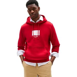 Tommy Hilfiger herr ITHACA FLAG HOODIE MW0MW39377 pullover huvtröja, röd (medium röd), XXL, Röd (medium röd), XXL Tommy Hilfiger herr ITHACA FLAG HOODIE MW0MW39377 pullover huvtröja, röd (medium röd), XXL, Röd (medium röd), XXL