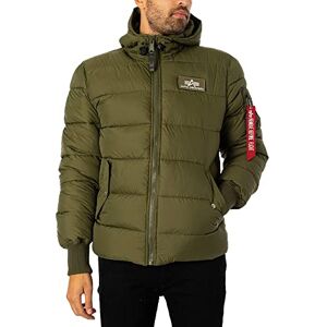Alpha Industries Pufferjacka med huva FD Vinterjacka för damer Dark Green Alpha Industries Pufferjacka med huva FD Vinterjacka för damer Dark Green