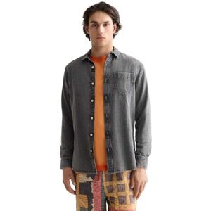 Scotch & Soda Tvättad 1 Pocket Svart Denim Skjorta, Svart gnista 001, S Scotch & Soda Tvättad 1 Pocket Svart Denim Skjorta, Svart gnista 001, S