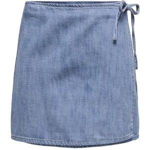 ONLY Onlnoelle Wrap kjol DNM Yor Noos jeanskjol, Ljusblå denim, S ONLY Onlnoelle Wrap kjol DNM Yor Noos jeanskjol, Ljusblå denim, S