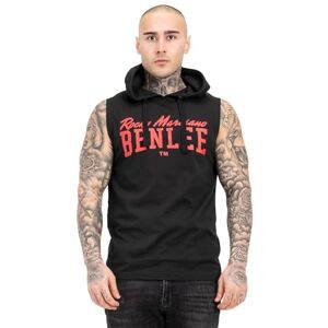 BENLEE Ärmlös T-shirt med huva för män, normal passform, Darry, svart/röd, XL BENLEE Ärmlös T-shirt med huva för män, normal passform, Darry, svart/röd, XL