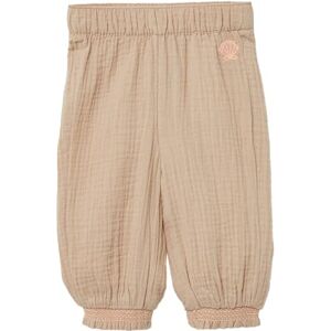 s.Oliver Strukturerade byxor i lös passform med rökdetaljer, Beige, 62 s.Oliver Strukturerade byxor i lös passform med rökdetaljer, Beige, 62