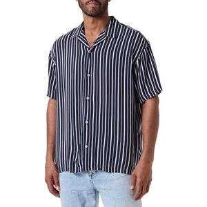 JACK & JONES JORLUKE Aruba Resort Shirt SS, Sky Captain/ränder: ränder, M JACK & JONES JORLUKE Aruba Resort Shirt SS, Sky Captain/ränder: ränder, M