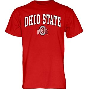 Blue 84 NCAA Ohio State Buckeyes T-shirt för män lag färg båge över, Ohio State Buckeyes röd, XX-Large Blue 84 NCAA Ohio State Buckeyes T-shirt för män lag färg båge över, Ohio State Buckeyes röd, XX-Large