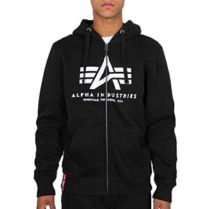 Alpha Industries Basic Zip Hoody Huvtröja Sweat för män Black Alpha Industries Basic Zip Hoody Huvtröja Sweat för män Black