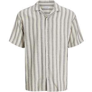 JACK & JONES JJEENZO Stripe Resort Shirt SS SN, Moonbeam, S JACK & JONES JJEENZO Stripe Resort Shirt SS SN, Moonbeam, S