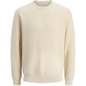 JACK & JONES Jprcctravis Knit Crew Neck, Whitecap grå, S JACK & JONES Jprcctravis Knit Crew Neck, Whitecap grå, S