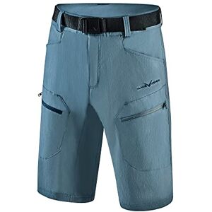 Black Crevice trekkingshorts herr I trekkingbyxor herr korta I herr utomhusshorts I vattenavvisande och snabbtorkande I hållbara och ventilerande vandringsshorts med fickor, Blå Mirage/Steel Blue, 48 Black Crevice trekkingshorts herr I trekkingbyxor herr korta I herr utomhusshorts I vattenavvisande och snabbtorkande I hållbara och ventilerande vandringsshorts med fickor, Blå Mirage/Steel Blue, 48