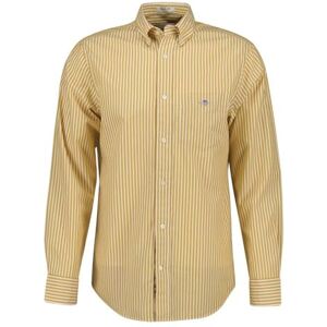 GANT REG POPLIN randig skjorta, Lönngul, S GANT REG POPLIN randig skjorta, Lönngul, S