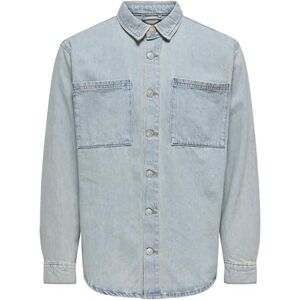 Only & Sons Onsalp Box Azg DNM jacka, ljusblå denim, m, Ljusblå denim, M Only & Sons Onsalp Box Azg DNM jacka, ljusblå denim, m, Ljusblå denim, M