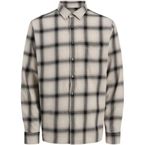 JACK & JONES Jcoconcrete Shadowcheck Shirt Ls, svart, XL JACK & JONES Jcoconcrete Shadowcheck Shirt Ls, svart, XL