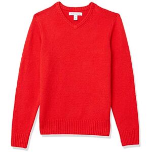 Amazon Essentials långärmad mjuk touch v-ringad tröja för män, röd, X-Small Amazon Essentials långärmad mjuk touch v-ringad tröja för män, röd, X-Small