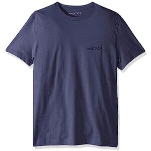 Nautica Kortärmad T-shirt med rund hals för män, Blue Indigo, XL Nautica Kortärmad T-shirt med rund hals för män, Blue Indigo, XL