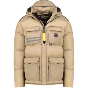 Geographical Norway Dolbary Herr lång varm parkas för män höst vinter – vattentät vattentät kappa – utomhusjacka med huva med huva – vindjacka – herr (beige 2XL), Beige färg, XXL Geographical Norway Dolbary Herr lång varm parkas för män höst vinter – vattentät vattentät kappa – utomhusjacka med huva med huva – vindjacka – herr (beige 2XL), Beige färg, XXL