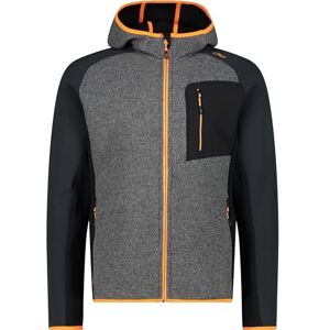 CMP Wooltech herrjacka med fast huva, Antracit, 58 CMP Wooltech herrjacka med fast huva, Antracit, 58