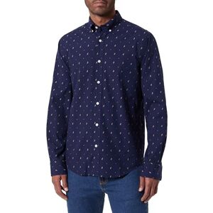 GANT REG Paisley FIL Coupe-skjorta, blå, M GANT REG Paisley FIL Coupe-skjorta, blå, M