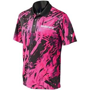 Unicorn Dart-skjorta Pro-Tech Camo Cool andningsbar mjuk känsla mikronät 3-tuk polyester svart krage och vit enhörningslogotyp Finns i 5 färger och storlekar S till XXXXL Unicorn Dart-skjorta Pro-Tech Camo Cool andningsbar mjuk känsla mikronät 3-tuk polyester svart krage och vit enhörningslogotyp Finns i 5 färger och storlekar S till XXXXL