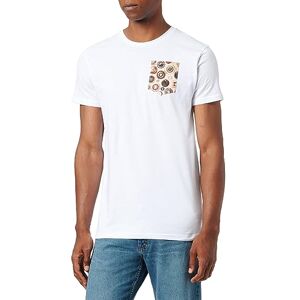 FRENCHCOOL 1988 T-shirt med vita knappar, Vitt och blått, M FRENCHCOOL 1988 T-shirt med vita knappar, Vitt och blått, M