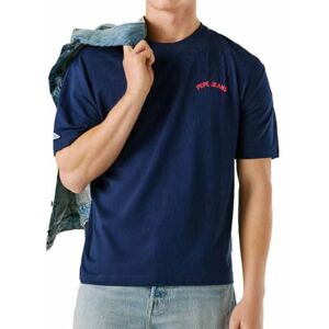 Pepe Jeans herr Gideon Tee T-shirt, blå (Sailor Blue), L Pepe Jeans herr Gideon Tee T-shirt, blå (Sailor Blue), L