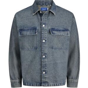JACK & JONES Jormeadows denim övertröja Ls, Blå denim, L JACK & JONES Jormeadows denim övertröja Ls, Blå denim, L