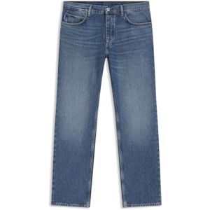 HUGO Herr Jonah blå jeans med normal passform i stengvättad denim, Navy416, 36W x 32L HUGO Herr Jonah blå jeans med normal passform i stengvättad denim, Navy416, 36W x 32L