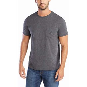 Nautica herr-T-shirt med enfärgad design, rund hals, kort ärm och bröstficka., XXL Nautica herr-T-shirt med enfärgad design, rund hals, kort ärm och bröstficka., XXL