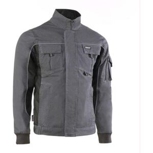Juba Multi-Pocket Jacka 68% Bomull, 30% Polyester Och 2% Elastan, 260 G/M², Grå Med Svarta Detaljer, Storlek XS Juba Multi-Pocket Jacka 68% Bomull, 30% Polyester Och 2% Elastan, 260 G/M², Grå Med Svarta Detaljer, Storlek XS