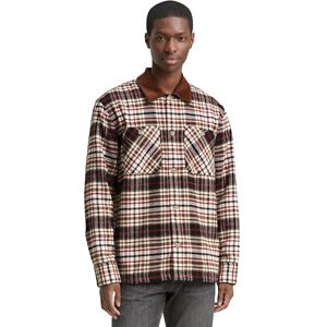TOM TAILOR Denim herrskjorta, 39005 – brun röd svart kontroll, M TOM TAILOR Denim herrskjorta, 39005 – brun röd svart kontroll, M