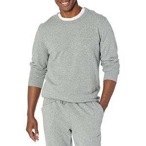 Amazon Essentials lätt långärmad fransk frotté rund hals sweatshirt för män (finns i stor och lång), grå ljung, X-Large Amazon Essentials lätt långärmad fransk frotté rund hals sweatshirt för män (finns i stor och lång), grå ljung, X-Large