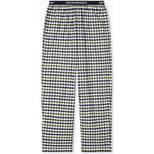 Giorgio Armani garn färgade vävda byxor pyjamasbotten för män, BLÅ, S Giorgio Armani garn färgade vävda byxor pyjamasbotten för män, BLÅ, S