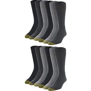 GOLDTOE Gold Toe Klänning strumpa för män, Charcoal/Grey Marl/Black (12-pairs), L GOLDTOE Gold Toe Klänning strumpa för män, Charcoal/Grey Marl/Black (12-pairs), L