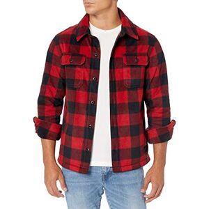 Amazon Essentials långärmad polar fleece skjorta jacka, röd buffalo check, X-Large Amazon Essentials långärmad polar fleece skjorta jacka, röd buffalo check, X-Large
