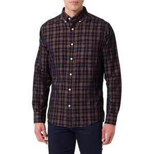 GANT REG Corduroy Check Shirt, blå, L GANT REG Corduroy Check Shirt, blå, L