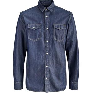 JACK & JONES Jjesheridan Shirt L/S Noos, Mörk denim, XXL JACK & JONES Jjesheridan Shirt L/S Noos, Mörk denim, XXL