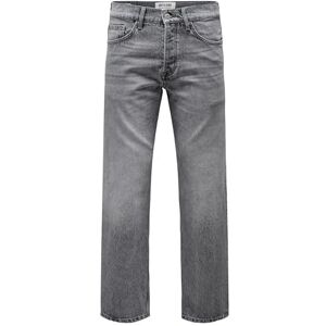 Only & Sons ONSEDGE Rak MG 8202 TAI DNM NOOS, Medium grå denim, 27W / 32L Only & Sons ONSEDGE Rak MG 8202 TAI DNM NOOS, Medium grå denim, 27W / 32L