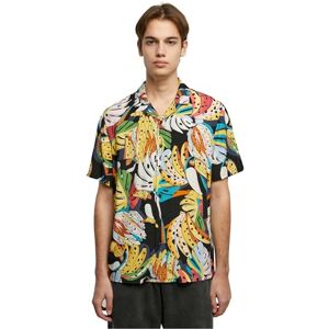 Urban Classics herrskjorta viskos AOP Resort skjorta Toucans L, toucans, L Urban Classics herrskjorta viskos AOP Resort skjorta Toucans L, toucans, L