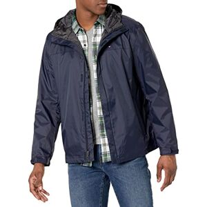 Tommy Hilfiger herr lätt andningsbar vattentät jacka med huva, Marinblått Xsp, XS Tommy Hilfiger herr lätt andningsbar vattentät jacka med huva, Marinblått Xsp, XS