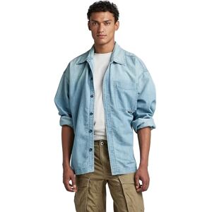 G-STAR RAW Herr boxy fit långärmad skjorta, blå (Sun Faded Cadet Blue D303-D897), XS, Blå (Sun Faded Cadet Blue D303-d897), XS G-STAR RAW Herr boxy fit långärmad skjorta, blå (Sun Faded Cadet Blue D303-D897), XS, Blå (Sun Faded Cadet Blue D303-d897), XS