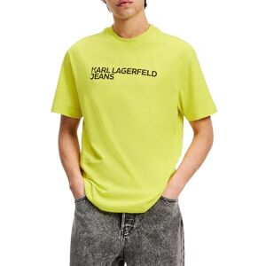 KARL LAGERFELD JEANS , Herr, Vanlig Kortärm Essential Logo T-Shirt, Vanlig Fit, Gul, L KARL LAGERFELD JEANS , Herr, Vanlig Kortärm Essential Logo T-Shirt, Vanlig Fit, Gul, L