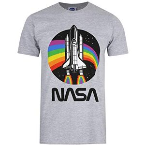Nasa Herr regnbåge t-shirt, Sportgrå, M Nasa Herr regnbåge t-shirt, Sportgrå, M