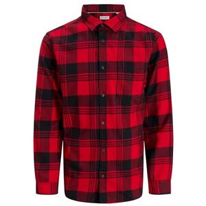 JACK & JONES Jjjames Buffalo Shirt Ls, Äkta röd, M JACK & JONES Jjjames Buffalo Shirt Ls, Äkta röd, M